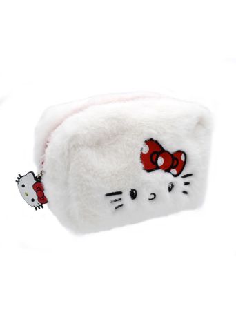 HELLO KITTY PLUSH POUCH AND SILICON CHARM