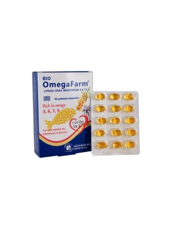 Medichrom Bio Omegafarm Λιπαρά Οξέα 3 6 7 9, 30 μαλακές κάψουλες