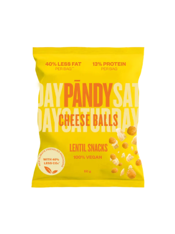 PANDY LENTIL CHIPS - CHEESE BALLS 50GR