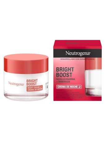 Neutrogena® Bright Boost Κρέμα Προσώπου Νυκτός Αντιγήρανσης και Λάμψης για όλους τους τόνους επιδερμίδας, 50ml