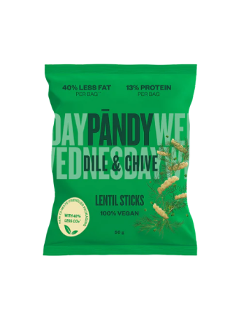Pandy πρωτεϊνικά sticks φακής Dill & Chive 50gr