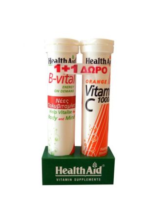 Health Aid B-Vital + Vitamin C 1000mg 40 αναβράζοντα δισκία