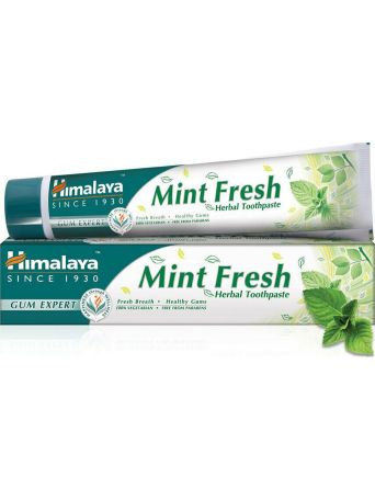 Himalaya Wellness Mint Fresh Herbal Φυτική για Δροσερή Αναπνοή και Ευαίσθητα Ούλα 75ml