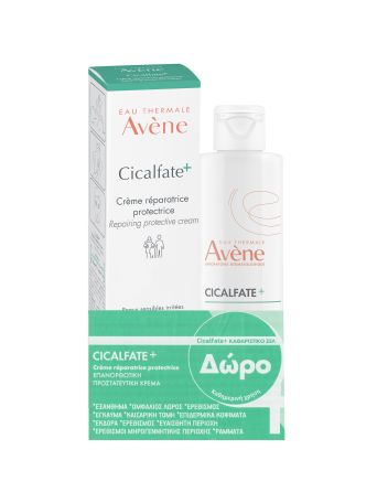 Avene Cicalfate+ Repairing Protective Cream Promo Set, Επανορθωτική Προστατευτική Κρέμα 100ml & ΔΩΡΟ Καθαριστικό Τζελ Καθημερινής Χρήσης 200ml