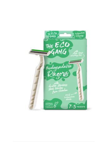THE ECO GANG BIODEGRADABLE RAZOR - 5 PACK
