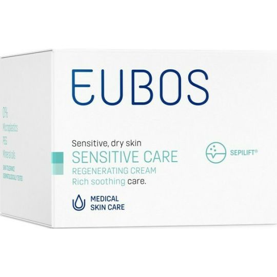 Eubos Sensitive Ενυδατική & Αναπλαστική Κρέμα Προσώπου Νυκτός για Ευαίσθητες Επιδερμίδες 50ml