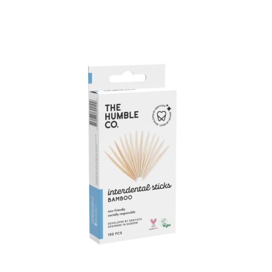 HUMBLE INTERDENTAL BAMBOO TOOTHPICKS 100 PACK