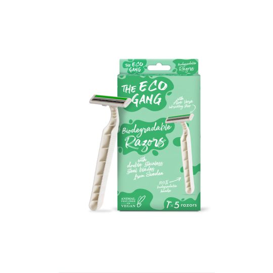 THE ECO GANG BIODEGRADABLE RAZOR - 5 PACK
