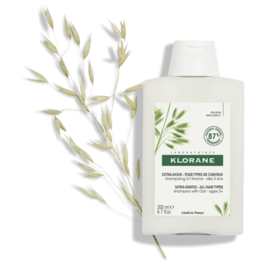 Klorane Oat Milk Σαμπουάν Καθημερινής Χρήσης για Όλους τους Τύπους Μαλλιών 200ml